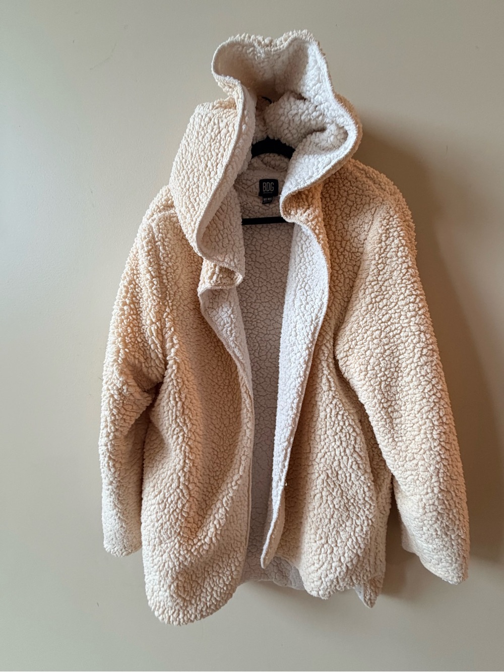 Urban Outfitters Cozy Cream Sherpa Jacket